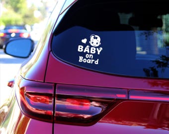 Baby On Board Car Decal – Waterproof Vinyl Vehicle Safety Sticker