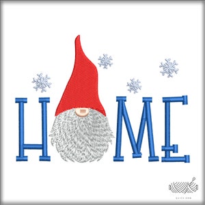 Home Gnome Embroidery Design,Christmas Gnome embroidery,Gnome,4 sizes,Embroidery designs,Instant Download