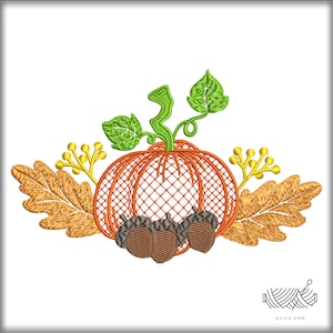 Autumn Pumpkin machine Embroidery Design,Sunflower Embroidery Designs,Pumpkin embroidery,Autumn embroidery,5 Sizes,Instant Download