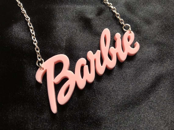 Pink Barbie Necklace - Etsy Canada