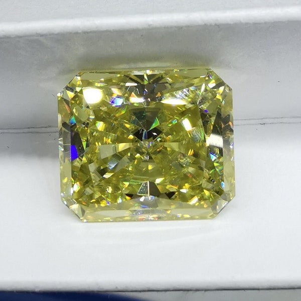 Gelbe Farbe strahlender Schnitt VVS1 Moissanite Stein lose Edelstein synthetische Diamant 1 bis 10 Karat Größe