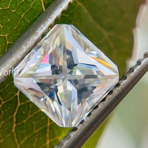 4MM To 12MM Modified Unique Princess Moissanite Loose Gemstone Stunning Moissanite for Ring, Earrings, Pendant and Jewelry, Real Moissanite
