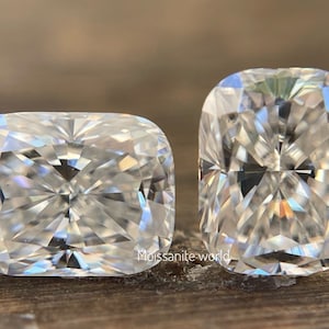 Elongated Cushion Cut Moissanite | D Color VVS1 White Loose Stone | 7MM to 15MM Sizes | Excellent Cut Gem for Jewelry Making
