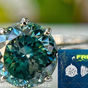 2Ct Portuguese Cut Moissanite Solitaire Engagement Ring – D Color VVS1 – Vintage Style Lab Diamond Alternative