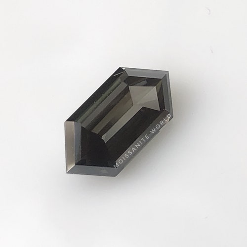 Genuine Loose 1 To 5 Carat Elongated Hexagon Grey Color Loose Moissanite VVS1 All Size For Making jewelry And Gift shops
