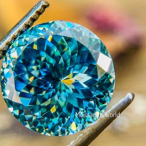 Moissanite Portugalski Szlif 1,00 Do 10,00 Ct Niebieski Kolor VVS1 Czystość Luźny Moissanite Na Pierścionek Zaręczynowy | Moissanite Pełen Blasku