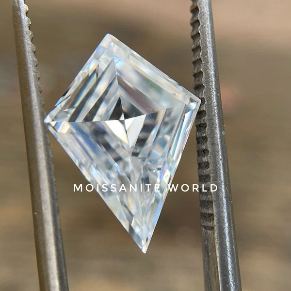 Loose Moissanite Kite Shape Real VVS1 DEF White Color Excellent Grade 1 Carat To 5 Carat USA Seller