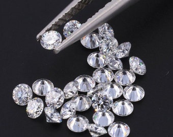 Diamante suelto CVD Melee VVS1 DEF blanco de 1 mm a 3 mm / 1 quilate en total / Piedras pequeñas para joyería