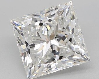 5 MM To 12 MM Loose Moissanite Princess Shape  White Color  DEF VVS1 Grade All Size
