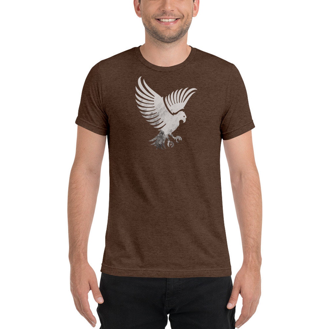 Men hawk shirt men outdoor hawk shirt eagle shirt men top | Etsy