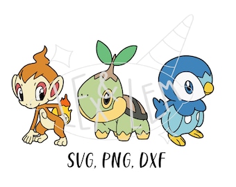 Pokemon Diamond and Pearl, Generation 4 | SVG, PNG, and DXF files Bundle, Digital File