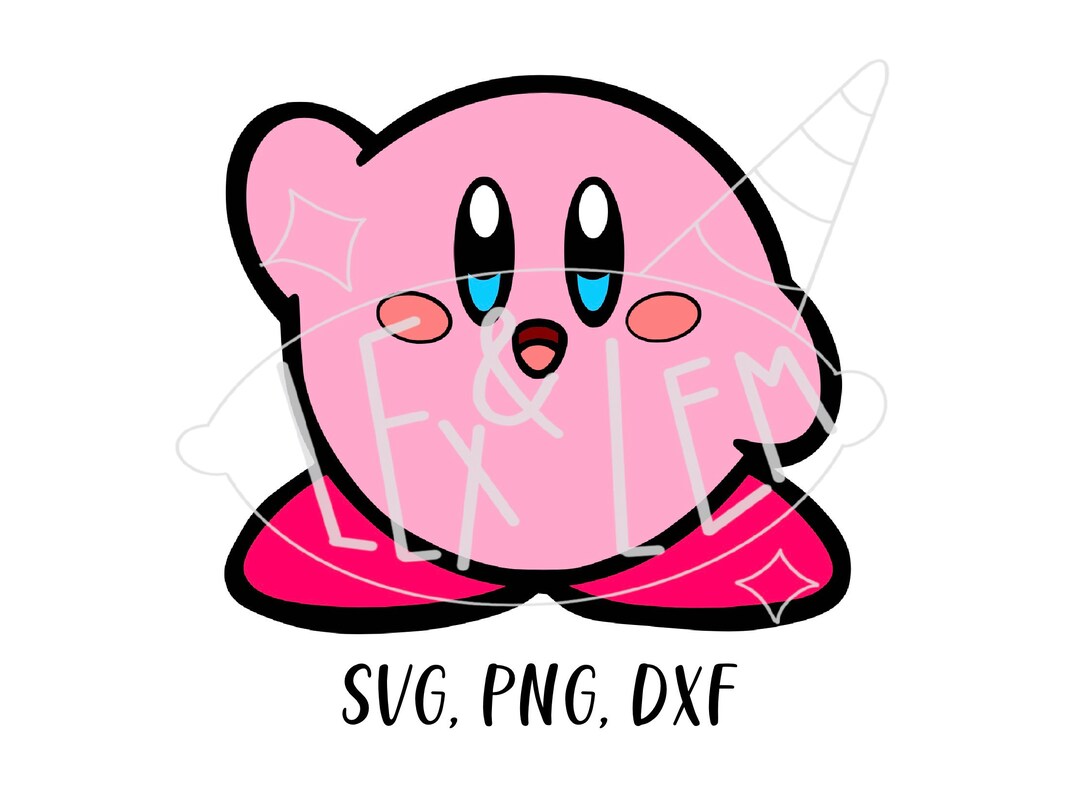 Kirby SVG, PNG, and DXF Files Bundle, Digital File - Etsy