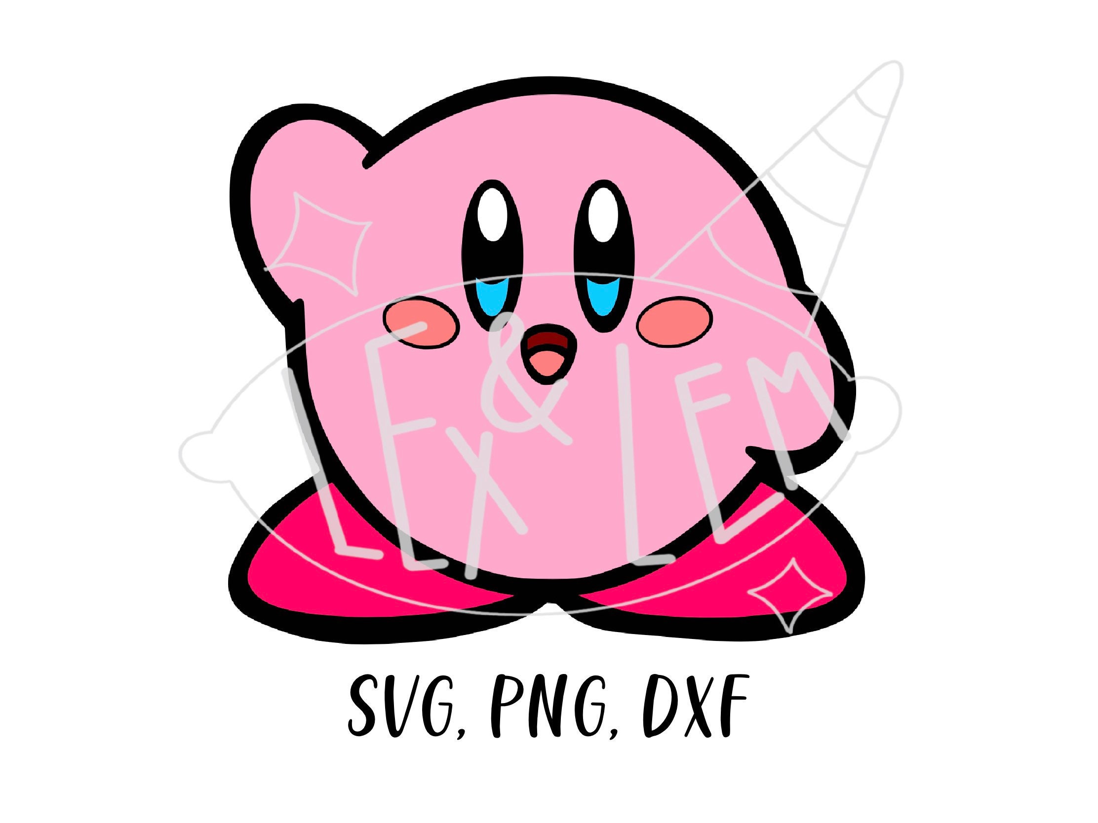 Kirby SVG PNG and DXF Files Bundle Digital File - Etsy Canada