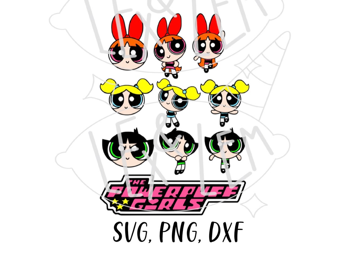 The Powerpuff Girls | Blossom, Bubbles and Buttercup | SVG, PNG, and ...