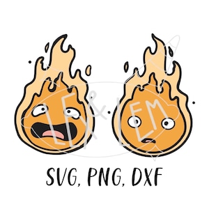 Fire Demon | SVG, PNG, and DXF files Bundle, Digital File
