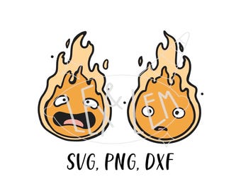 Fire Demon | SVG, PNG, and DXF files Bundle, Digital File