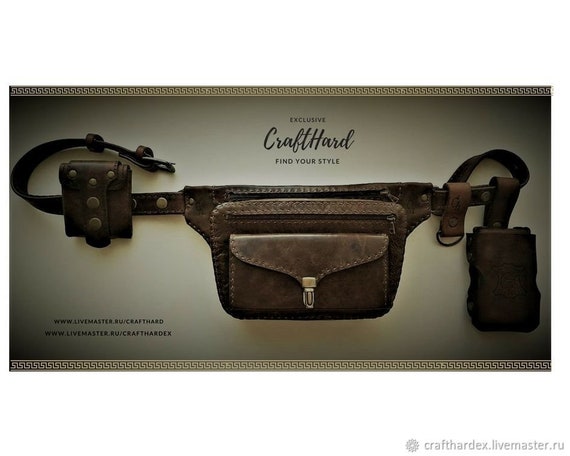 fanny pack men leather