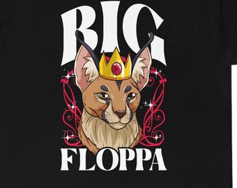 Big Floppa Is Calling Caracal Big Cat Floopa Memes T-Shirt