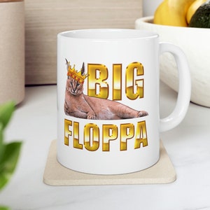 Big Floppa Mug, Big Floppa Meme Coffee Mug, Big Floppa Caracal Cat Gift