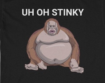 Uh Oh Stinky Poop Meme Funny Monkey Sweatshirt