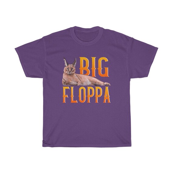 Big Floppa Meme T Shirt Caracal Cat T Shirt Funny Big Floopa Etsy