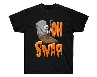 Oh Snap Skelett T-shirt, Oh Snap T-shirt, lustige Halloween Shirt, lustige Skelett Shirt, untote Skelett Liebhaber T-shirt