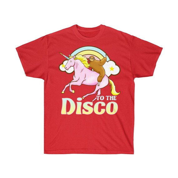 Sloth Ride Unicorn To The Disco Tee Shirt Sloth Ride Unicorn To The Disco Tee Shirt