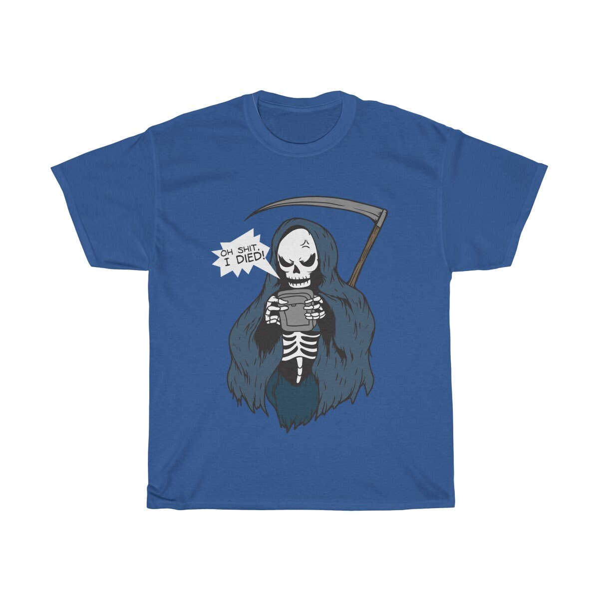 Funny Grim Reaper Gamer Shirt Funny Video Gaming T Shirt Etsy