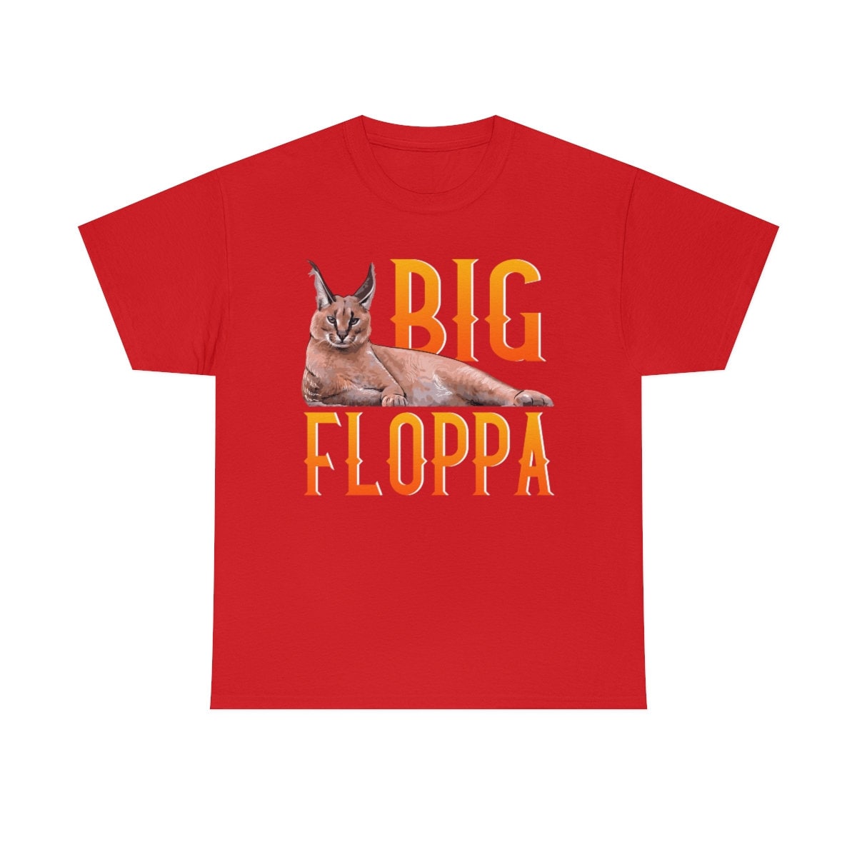 Big Floppa Big Cat Meme Funny Dank Meme T-shirt 