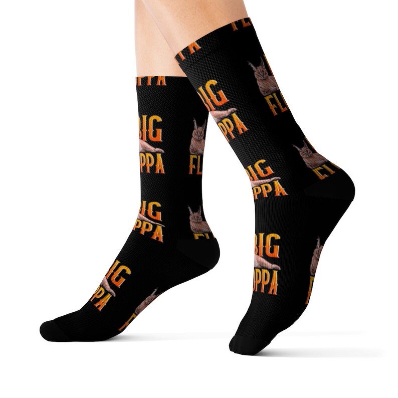 Big Floppa Meme Socks Funny Caracal Cat Socks Meme Meme Etsy