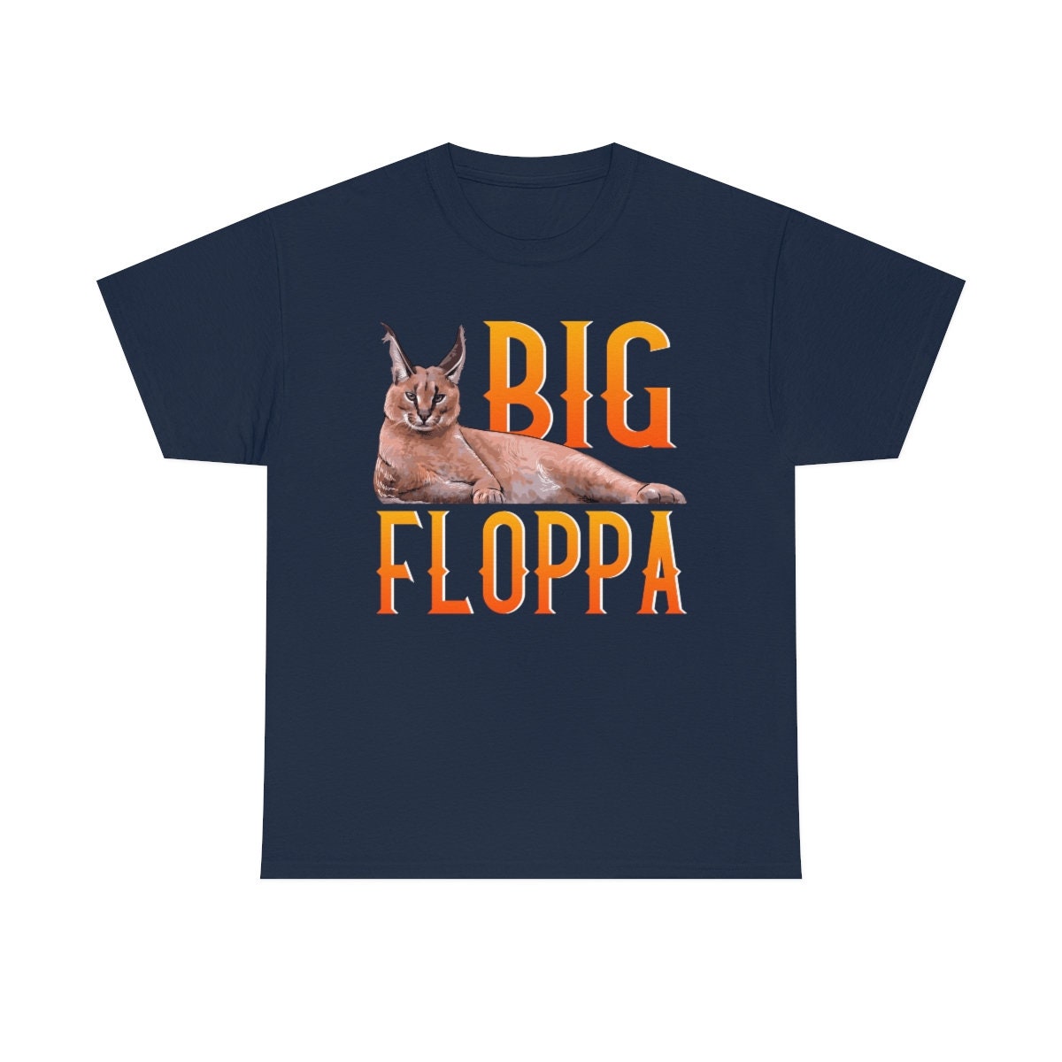  Big Floppa Meme Cat T-Shirt : Clothing, Shoes & Jewelry