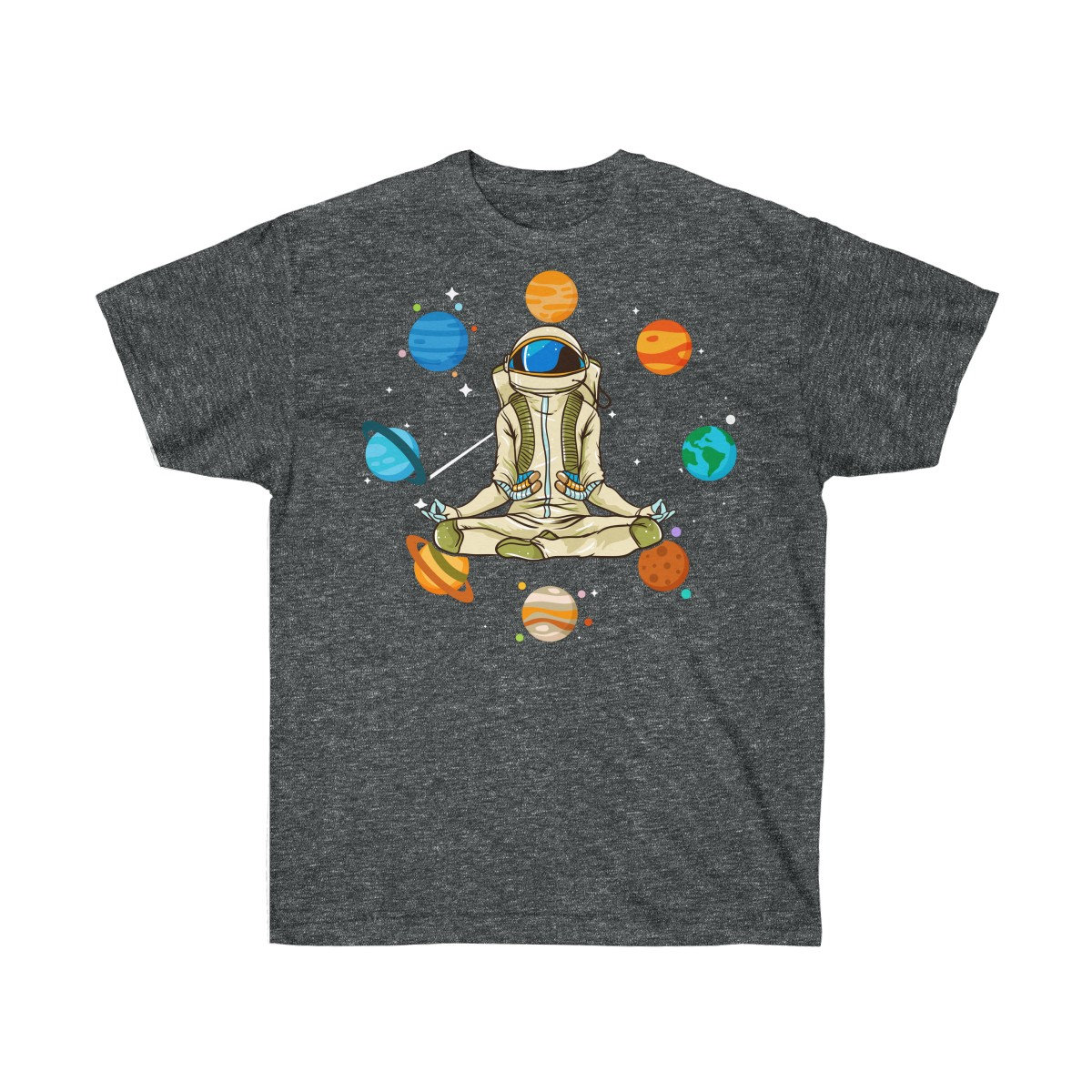 Yoga Astronaut Shirt Yoga T-shirt Meditation Shirt Planets - Etsy