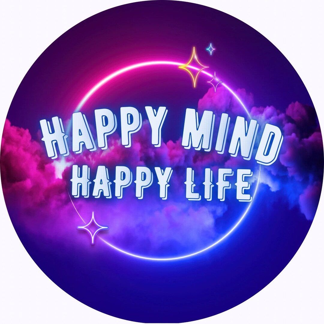 Happy Mind PNG, Happy Heathy Mind SVG, Png T-shirt Design, Sublimation