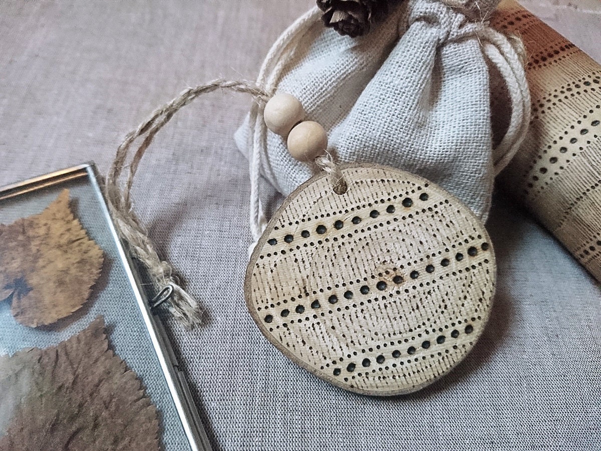 Décoration Rétroviseur Bois Pyrogravé