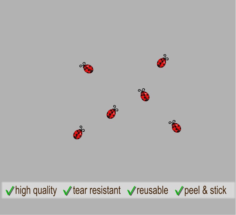Ladybug Wall Decal Sticker Ladybugs Room Decor Decals Art