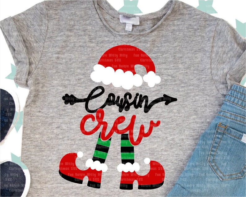 Elf Svg Christmas Svg Cousin Crew Funny Sayings Svg Files | Etsy