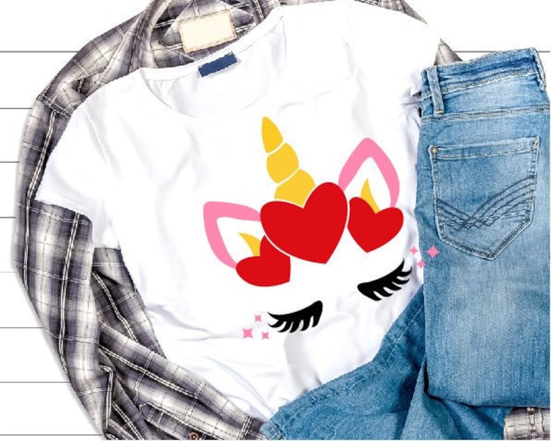 Download Valentine svg Unicorn svg Love heart Unicorn Svg files | Etsy