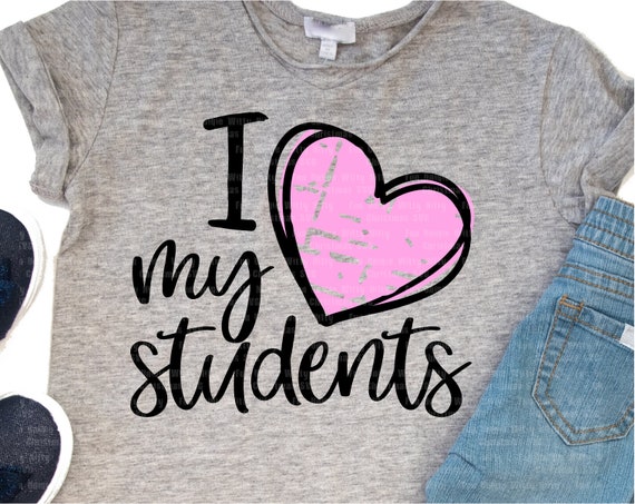 Digital Download Iron On Transfer School Svg Teacher Svg Shirt Design Original Svg Love My Students Svg Commercial Use Teacher Shirt Craft Supplies Tools Embroidery Kromasol Com