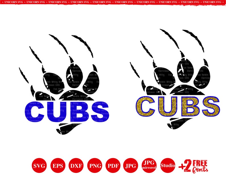 Iron on transfer Sports Baseball Football Softball basketball svg files for cricut Paws Distressed Grunge svg Cubs svg Dxf studio files
