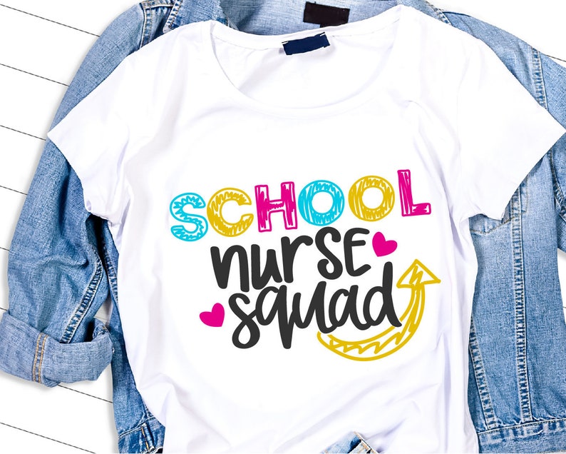 Download School nurse squad school shirt design svg files nurse svg | Etsy