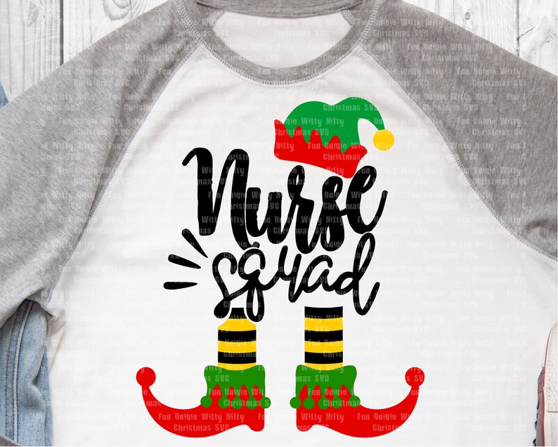 Download Nurse squad Elf Christmas svg files for cricut Iron on | Etsy
