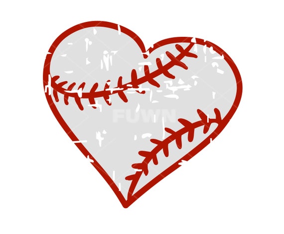 Download Free Baseball Heart Svg Baseball Svg Heart Svg Distressed Etsy SVG Cut Files