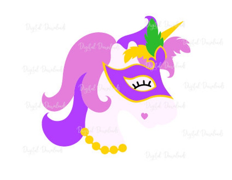 Download Mardi Gras svg Unicorn svg Kids Mask Girl Svg cutting file ...