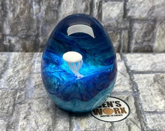 NEW Glowing OCEAN LIFE Jellyfish Starry Night Dragon Egg by Bens Worx