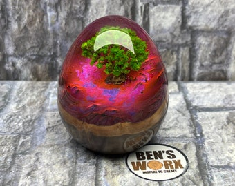 New BURL TREE Starry Night Dragon Egg by Bens Worx