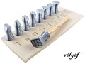 Window Stamps | Set of stamps for ceramic and polymer clay, soaps, for textures and decoration | Relyef pottery tools product logo
