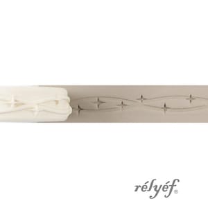 Rodillo de hilo - Estrellas / Relieve / Rodillo de arcilla / Ondas / Arcilla cerámica y polimérica, jabones, para texturas y decoración / Herramientas de cerámica Relyef