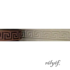 Grieks | Inscriptie | Kleiroller | Spiraalrol | 14 mm | Keramiek en polymeerklei, zepen, voor texturen en decoratie | Reliëfaardewerk