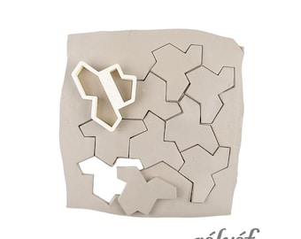 Cortador de patrones EinStein / Sellos de arcilla / Plantilla de cerámica / Accesorios / Cortador para cerámica y arcilla polimérica / Herramientas de cerámica Relyef