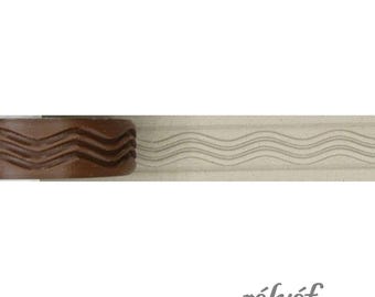 Rzeka | Tłoczone | Wałek gliniany | Wałek falisty 14 mm | Glina ceramiczna i polimerowa, mydła, do fakturowania i dekoracji | Narzędzia garncarskie Relief